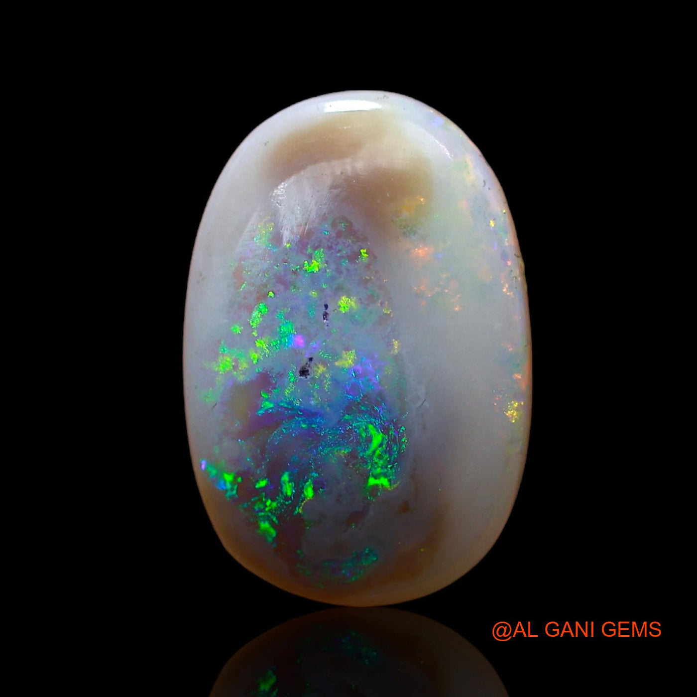 3.00 Cts Natural Australian Fire Opal Loose Gemstone Oval Cabochon 15x10x3 mm AB-989