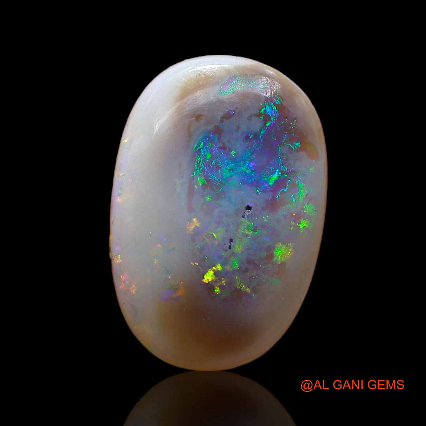 3.00 Cts Natural Australian Fire Opal Loose Gemstone Oval Cabochon 15x10x3 mm AB-989