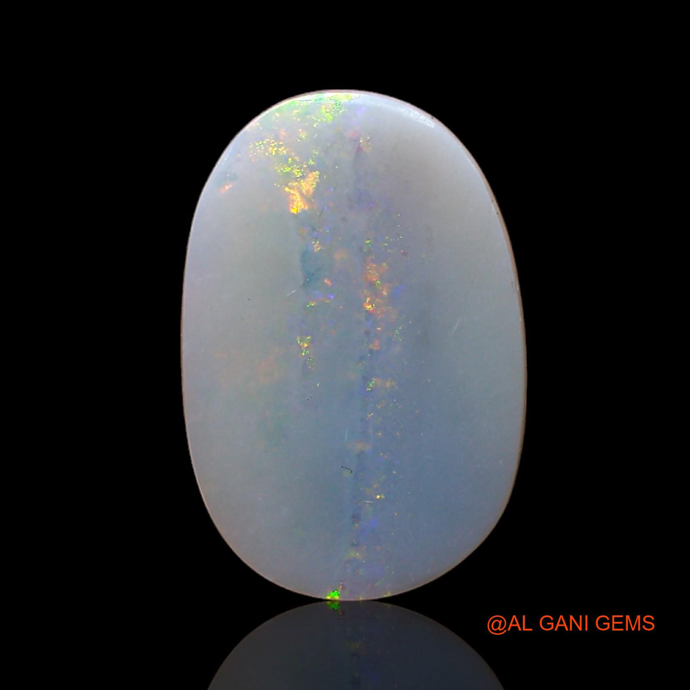 3.00 Cts Natural Australian Fire Opal Loose Gemstone Oval Cabochon 15x10x3 mm AB-989