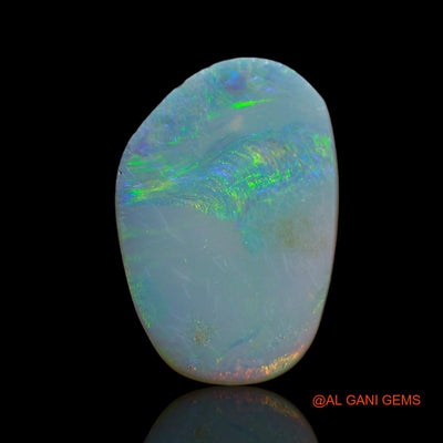 Natural Untreated Fire Opal Loose Gemstone Fancy Cabochon From Australia 6.05 Cts 18x12x1 mm AB-98