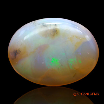 Natural Fire Opal Gemstone 4.00 Cts Loose Oval Cabochon From Australia 15x11x4 mm AB-990