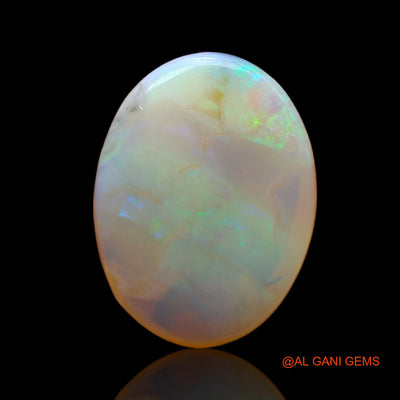 Natural Fire Opal Gemstone 4.00 Cts Loose Oval Cabochon From Australia 15x11x4 mm AB-990