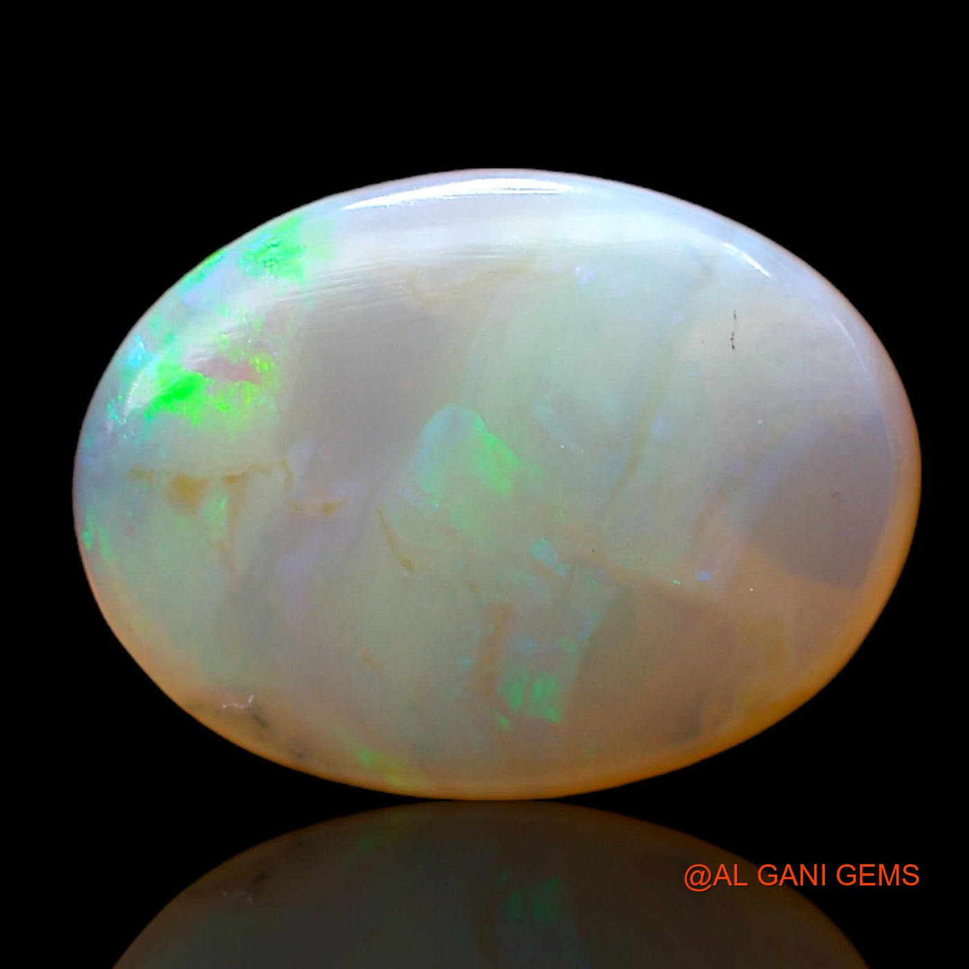 Natural Fire Opal Gemstone 4.00 Cts Loose Oval Cabochon From Australia 15x11x4 mm AB-990