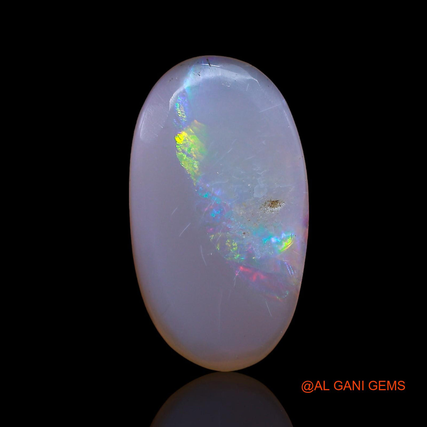 2.00 Cts Natural Australian Fire Opal Loose Gemstone Oval Cabochon 17x10x2 mm AB-991