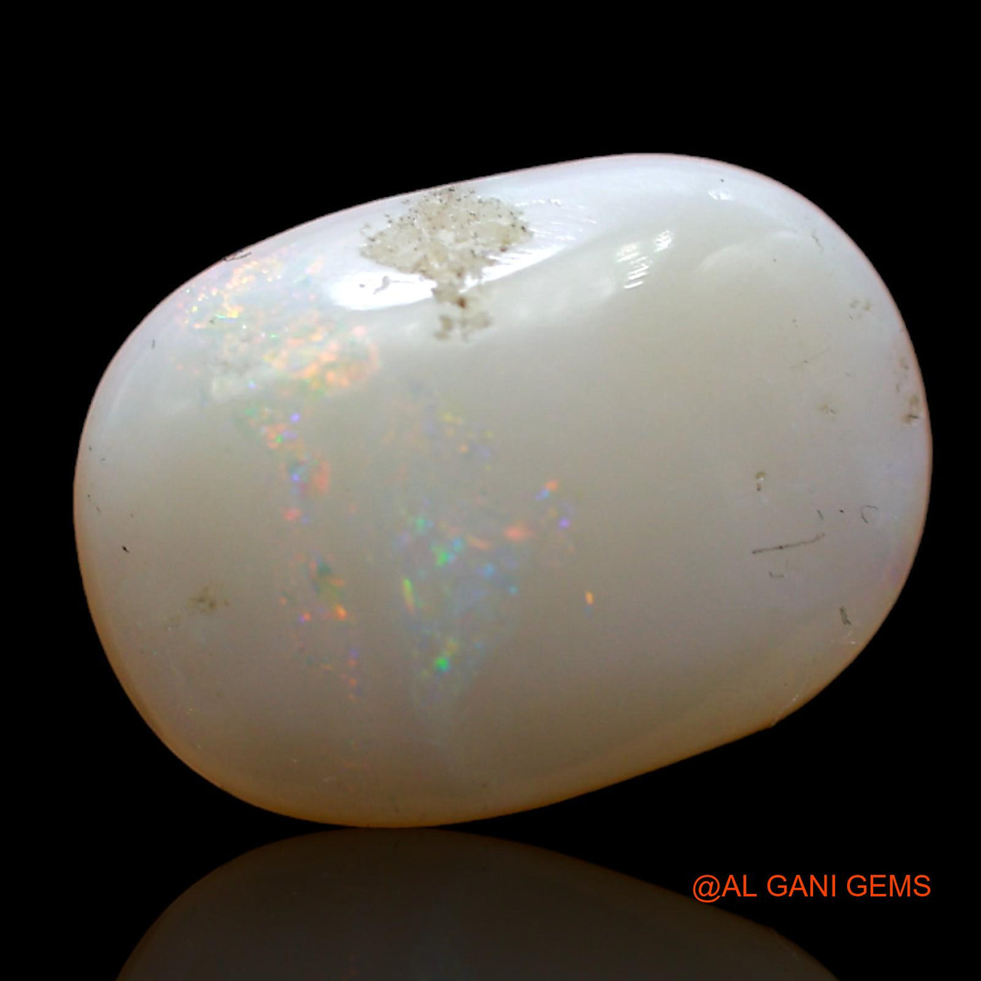 5.00 Cts Natural Australian Fire Opal Loose Gemstone Fancy Cabochon 15x10x5 mm AB-994