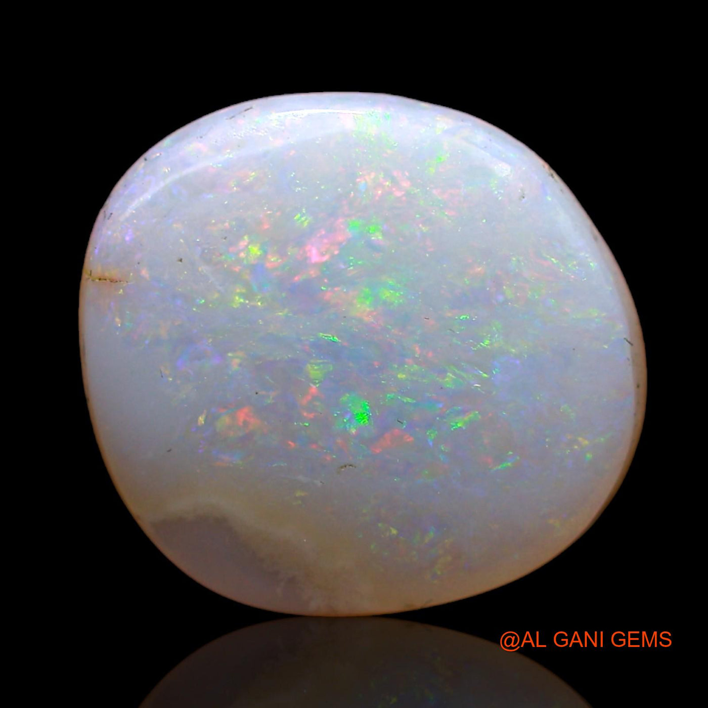 Natural Untreated Fire Opal Loose Gemstone Fancy Cabochon From Australia 4.00 Cts 13x12x4 mm AB-995