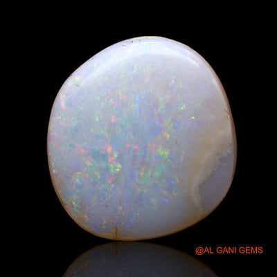 Natural Untreated Fire Opal Loose Gemstone Fancy Cabochon From Australia 4.00 Cts 13x12x4 mm AB-995