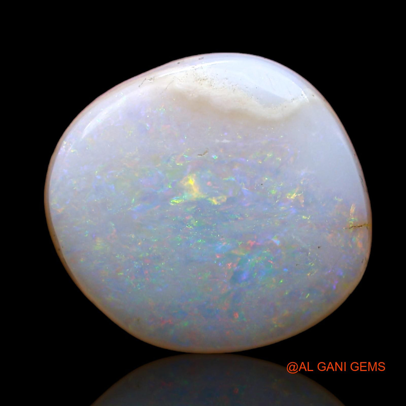 Natural Untreated Fire Opal Loose Gemstone Fancy Cabochon From Australia 4.00 Cts 13x12x4 mm AB-995