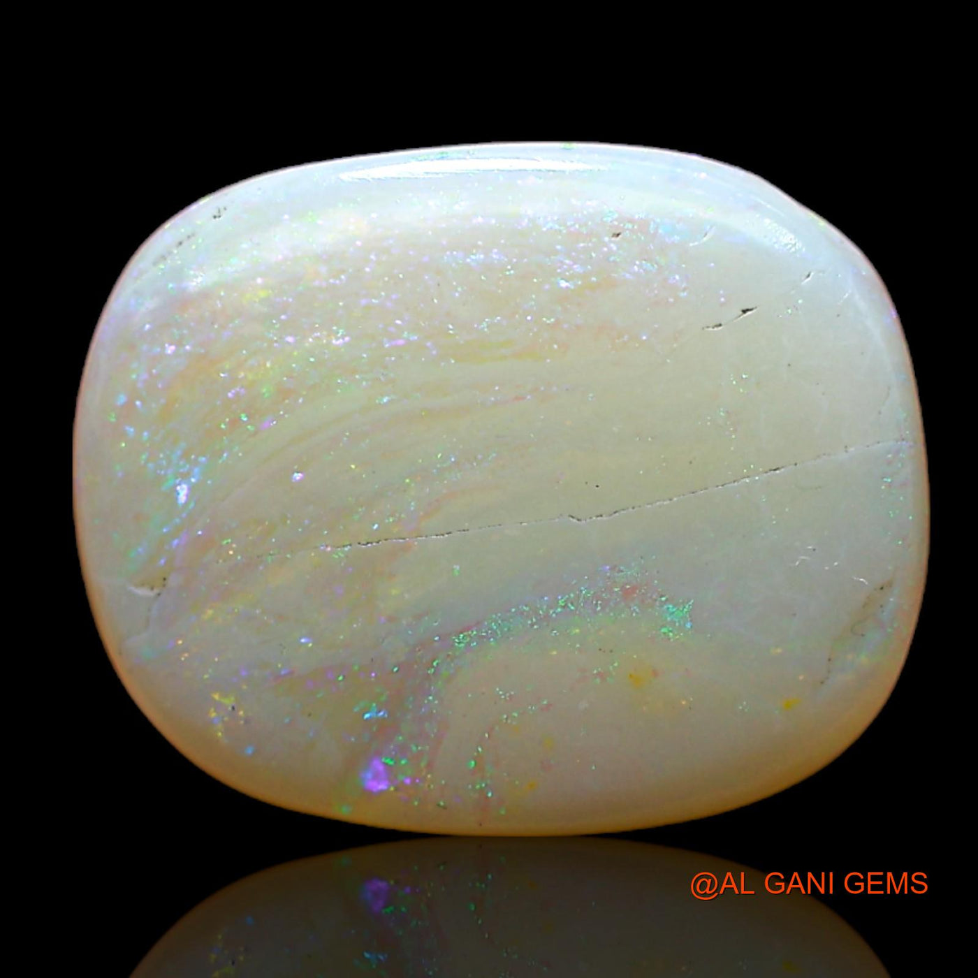 3.00 Cts Natural Australian Fire Opal Oval Cabochon Loose Gemstone For Jewelry 13x10x3 mm AB-996