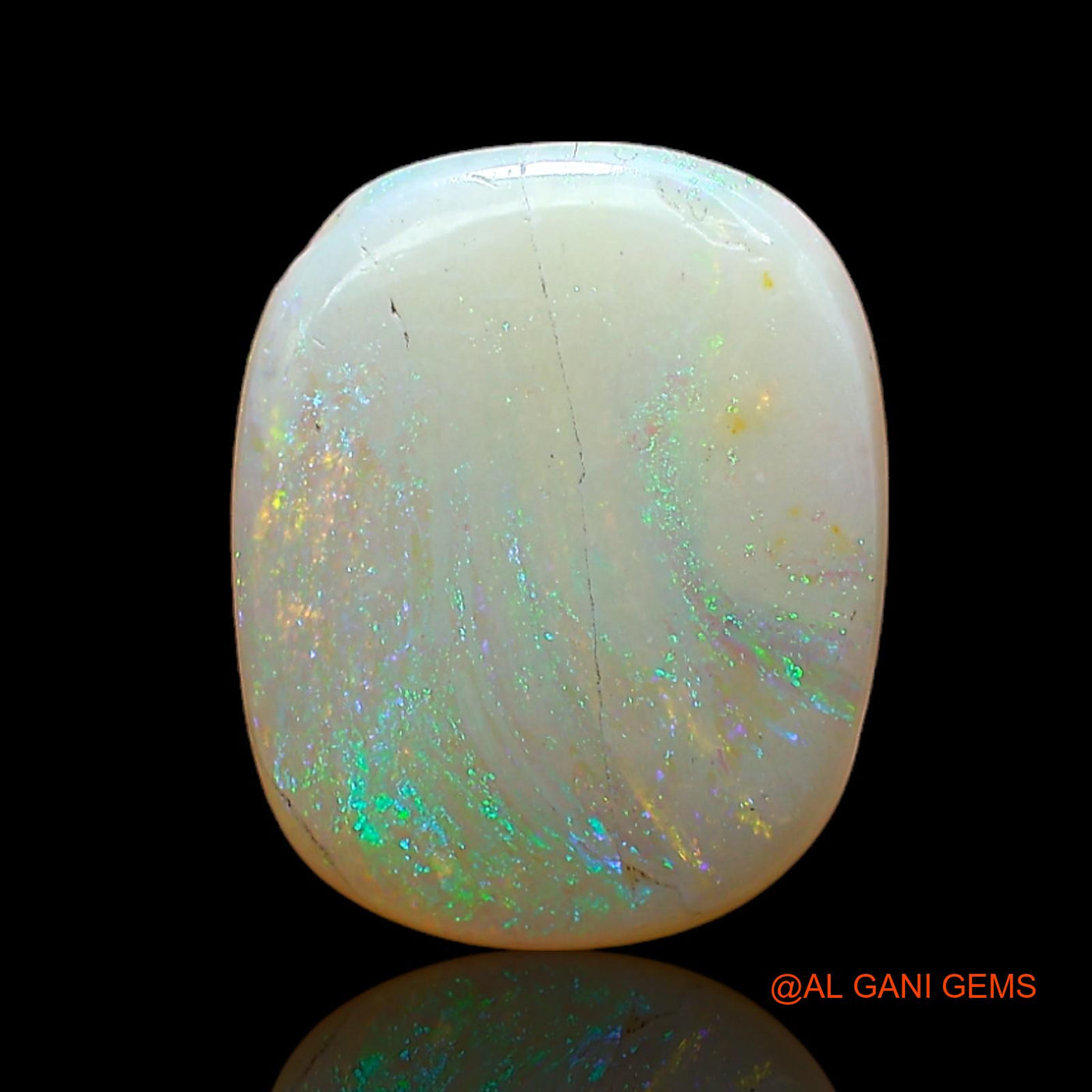 3.00 Cts Natural Australian Fire Opal Oval Cabochon Loose Gemstone For Jewelry 13x10x3 mm AB-996