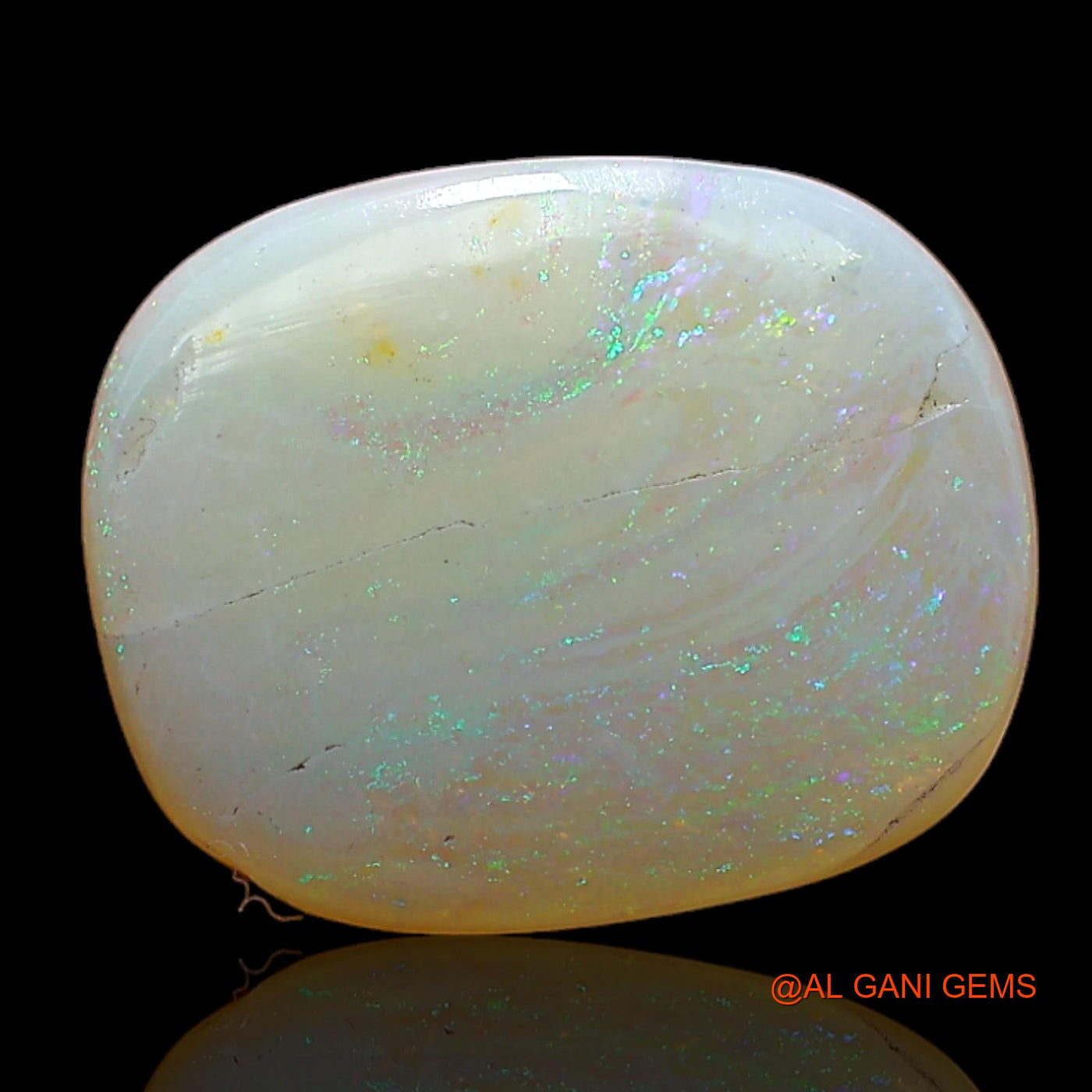 3.00 Cts Natural Australian Fire Opal Oval Cabochon Loose Gemstone For Jewelry 13x10x3 mm AB-996