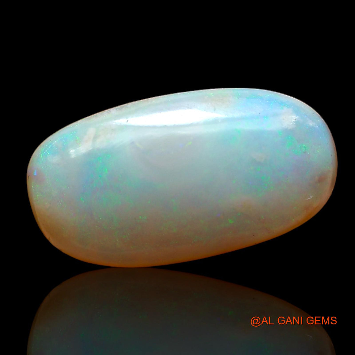 4.00 Cts Natural Australian Fire Opal Loose Gemstone Fancy Cabochon 16x8x3 mm AB-997
