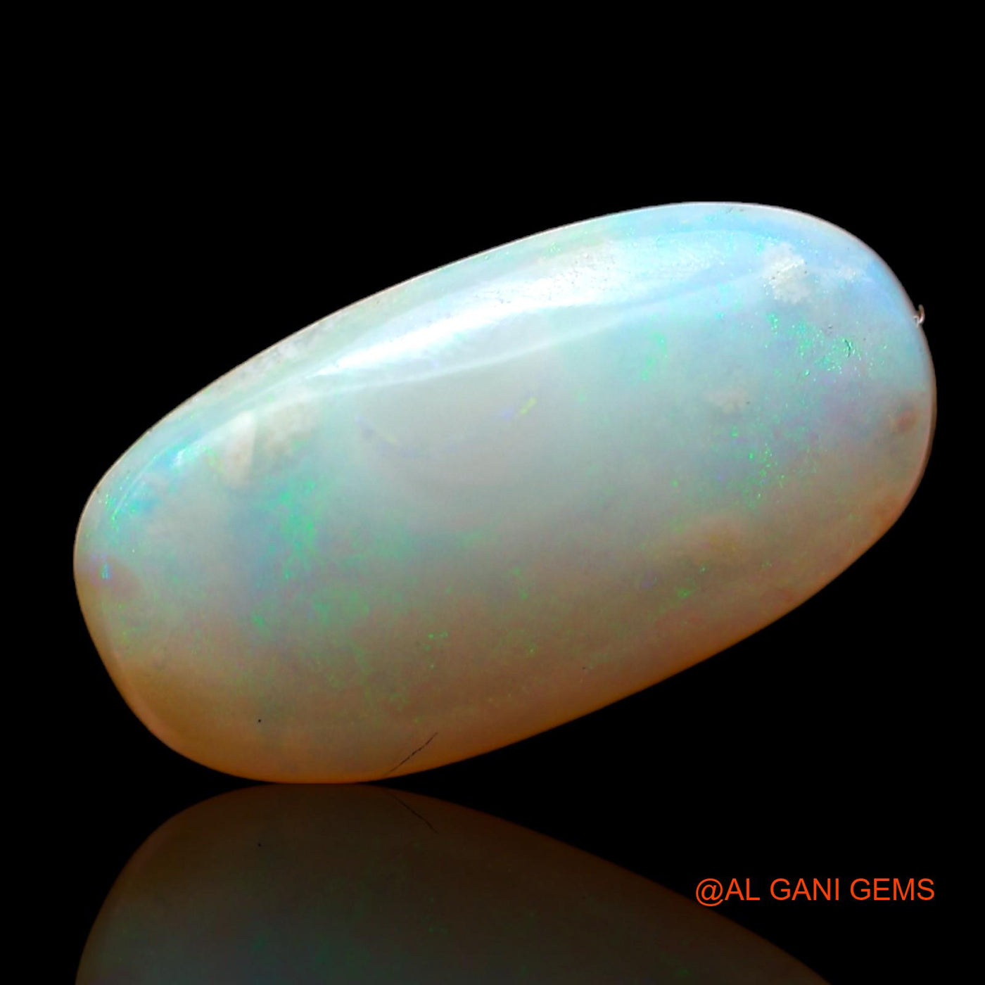 4.00 Cts Natural Australian Fire Opal Loose Gemstone Fancy Cabochon 16x8x3 mm AB-997