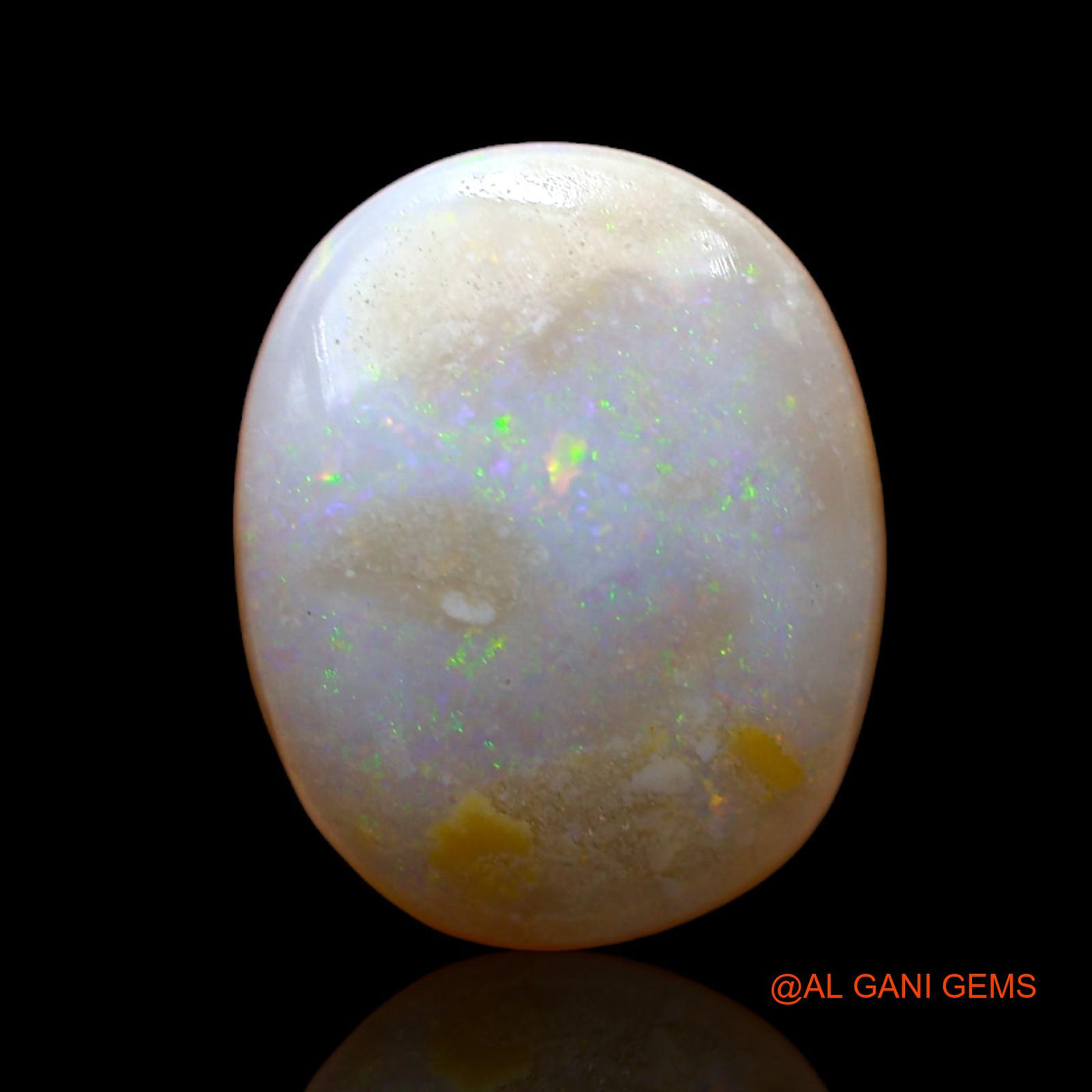 4.00 Cts Natural Australian Fire Opal Loose Gemstone Oval Cabochon 13x10x4 mm AB-998