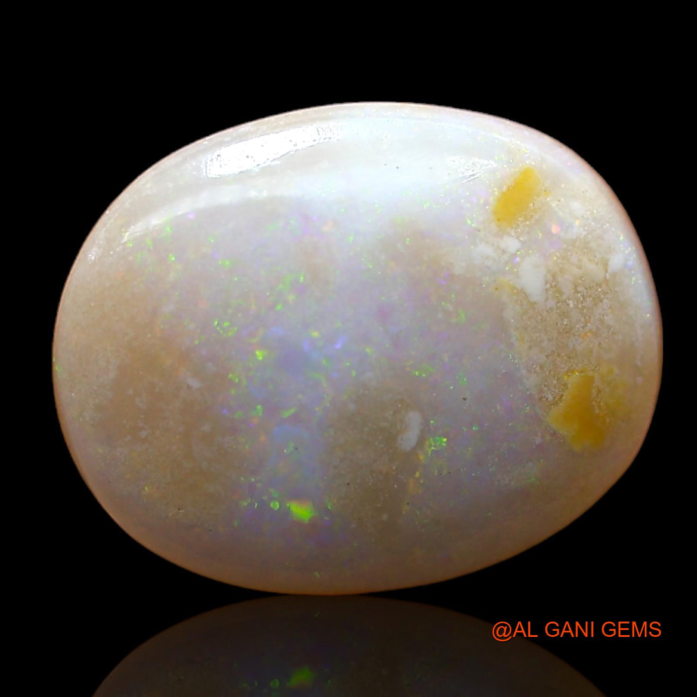 4.00 Cts Natural Australian Fire Opal Loose Gemstone Oval Cabochon 13x10x4 mm AB-998
