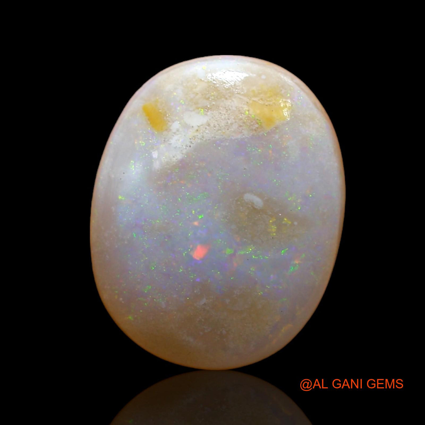 4.00 Cts Natural Australian Fire Opal Loose Gemstone Oval Cabochon 13x10x4 mm AB-998