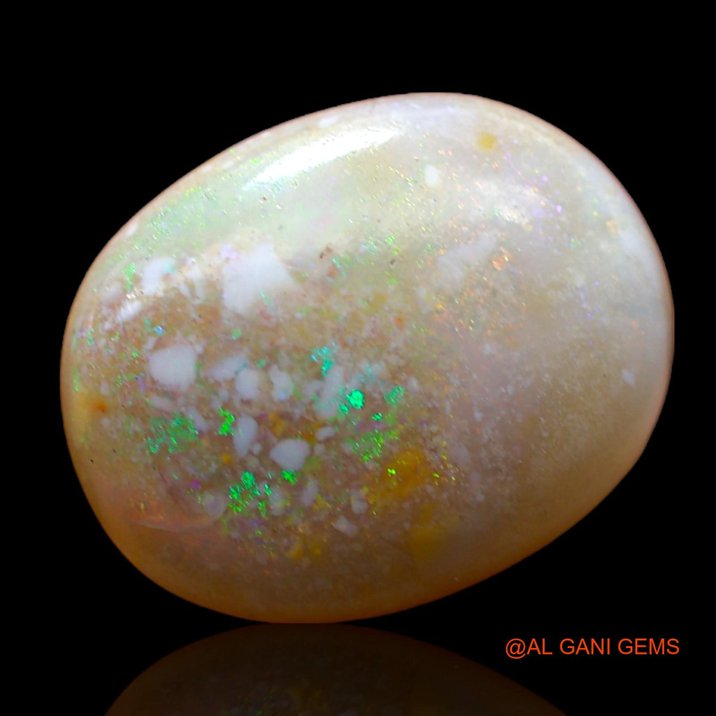 4.00 Cts Natural Australian Fire Opal Loose Gemstone Oval Cabochon 13x10x4 mm AB-998