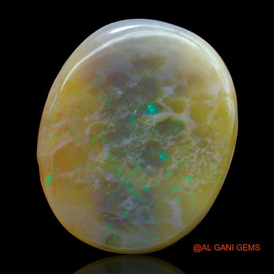 Natural Untreated Fire Opal Loose Gemstone Oval Cabochon From Australia 370.00 Cts 61x50x16 mm AB-999