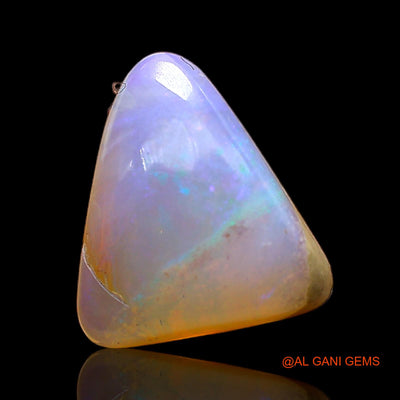 Natural Untreated Fire Opal Loose Gemstone Trillion Cabochon From Australia 2.00 Cts 10x9x4 mm AC-1000