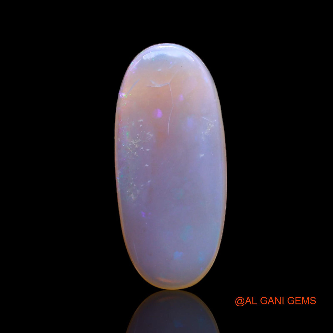 4.00 Cts Natural Australian Fire Opal Oval Cabochon Loose Gemstone For Jewelry 20x9x3 mm AC-100