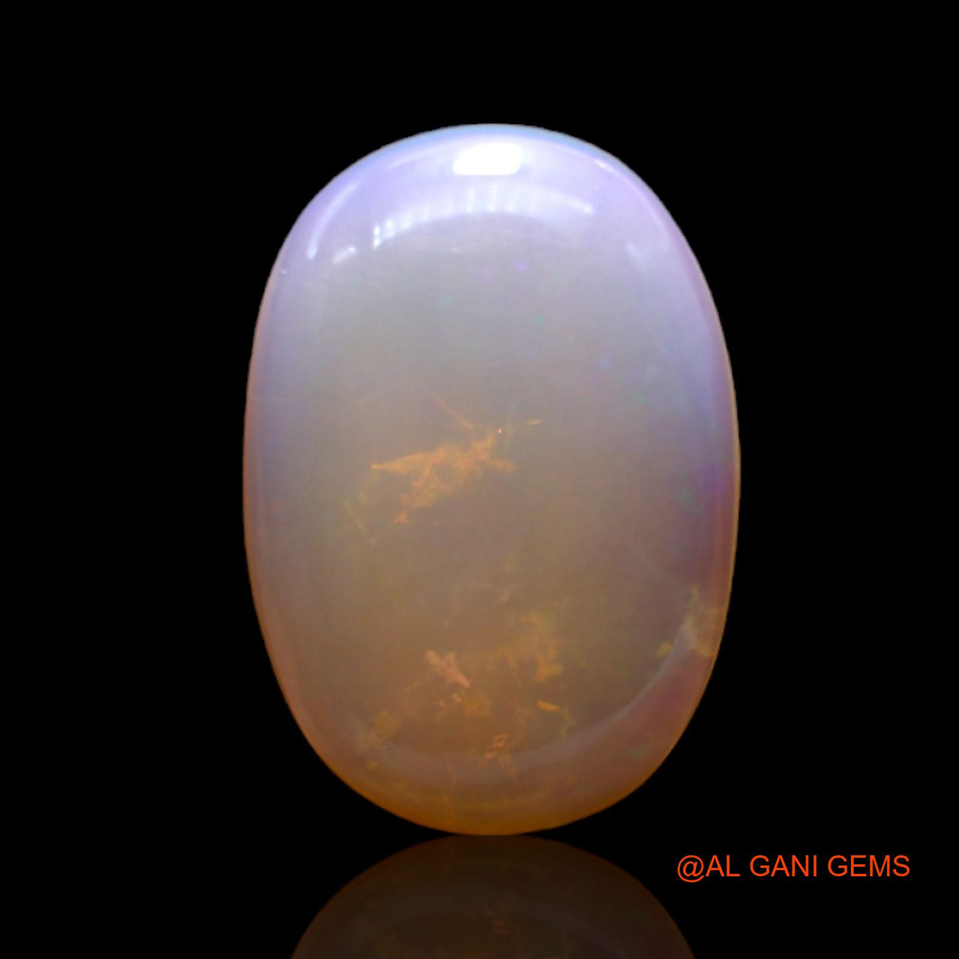 Natural Untreated Fire Opal Loose Gemstone Oval Cabochon From Australia 6.00 Cts 18x12x4 mm AC-101