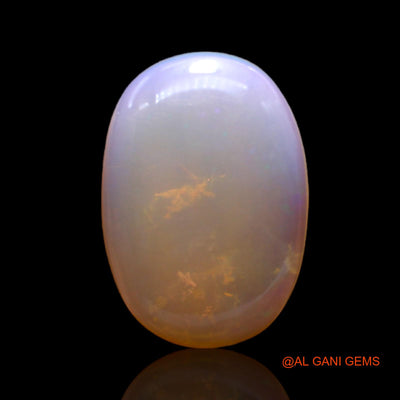 Natural Untreated Fire Opal Loose Gemstone Oval Cabochon From Australia 6.00 Cts 18x12x4 mm AC-101