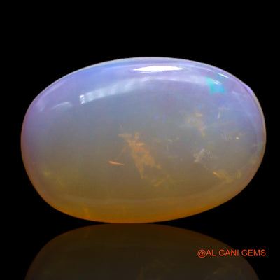 Natural Untreated Fire Opal Loose Gemstone Oval Cabochon From Australia 6.00 Cts 18x12x4 mm AC-101