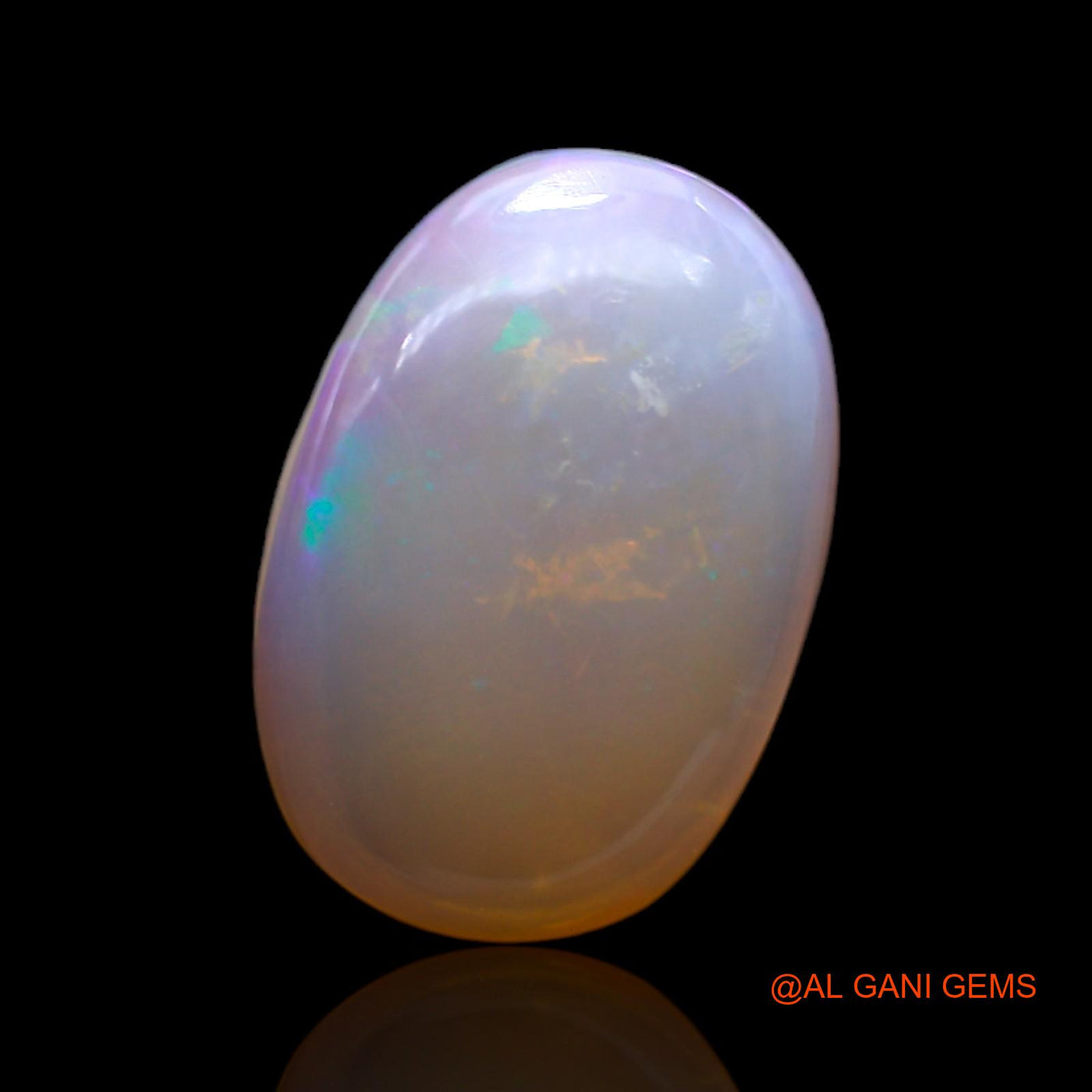 Natural Untreated Fire Opal Loose Gemstone Oval Cabochon From Australia 6.00 Cts 18x12x4 mm AC-101