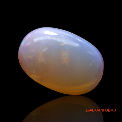 Natural Untreated Fire Opal Loose Gemstone Oval Cabochon From Australia 6.00 Cts 18x12x4 mm AC-101