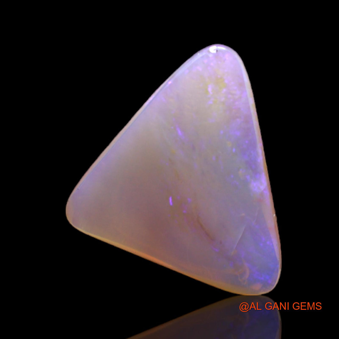 3.00 Cts Natural Australian Fire Opal Loose Gemstone Trillion Cabochon 16x13x3 mm AC-102