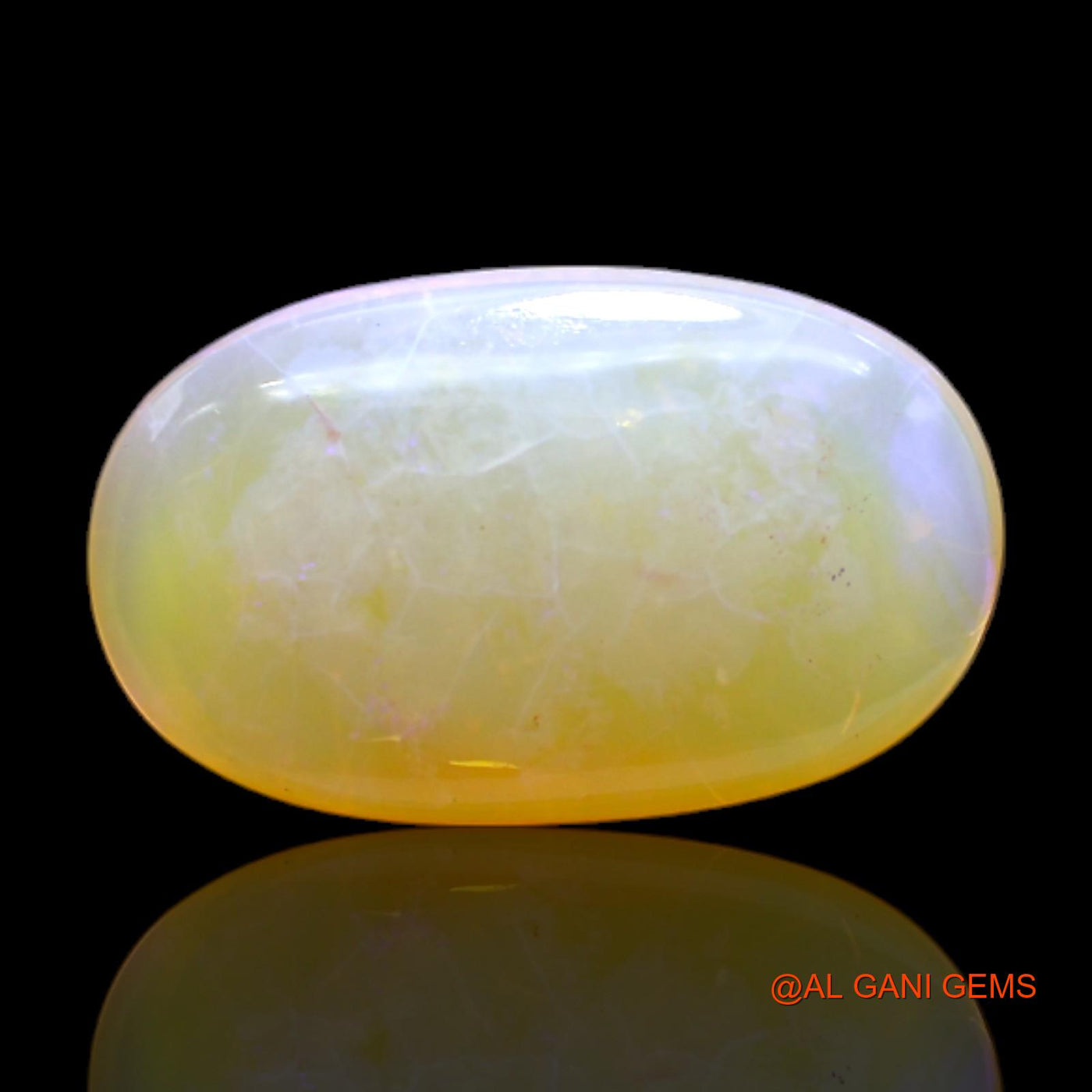 7.00 Cts Unheated Australian Fire Opal Loose Gemstone Oval Cabochon Natural 18x11x5 mm AC-103