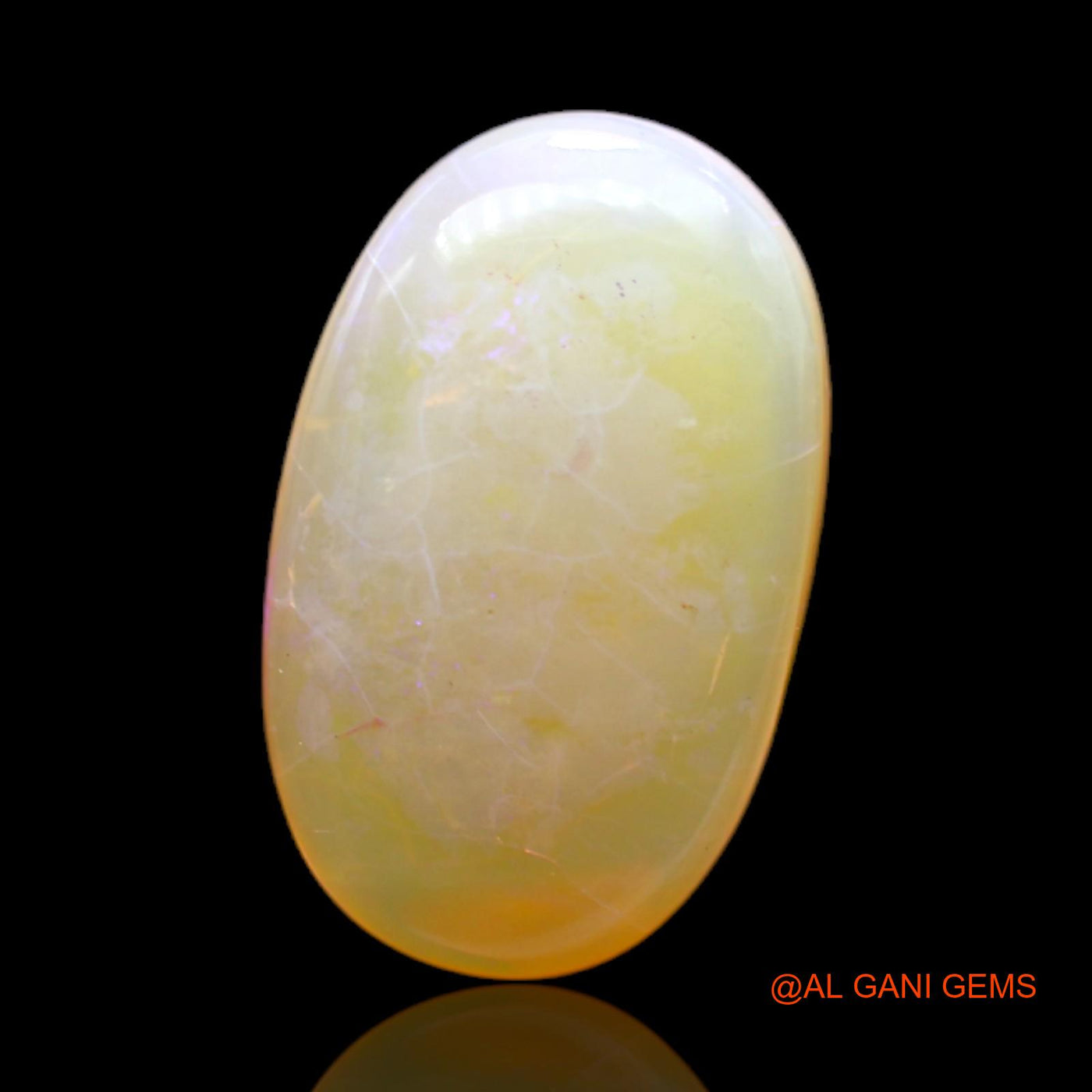 7.00 Cts Unheated Australian Fire Opal Loose Gemstone Oval Cabochon Natural 18x11x5 mm AC-103