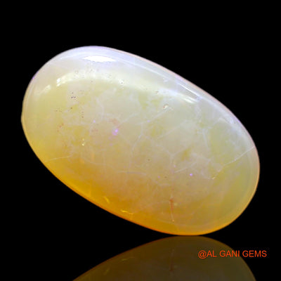 7.00 Cts Unheated Australian Fire Opal Loose Gemstone Oval Cabochon Natural 18x11x5 mm AC-103