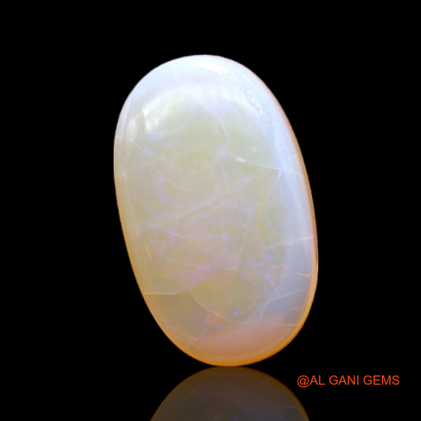 7.00 Cts Unheated Australian Fire Opal Loose Gemstone Oval Cabochon Natural 18x11x5 mm AC-103