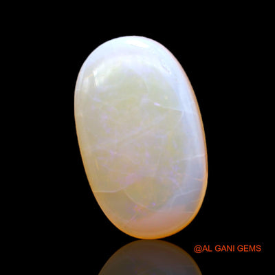 7.00 Cts Unheated Australian Fire Opal Loose Gemstone Oval Cabochon Natural 18x11x5 mm AC-103