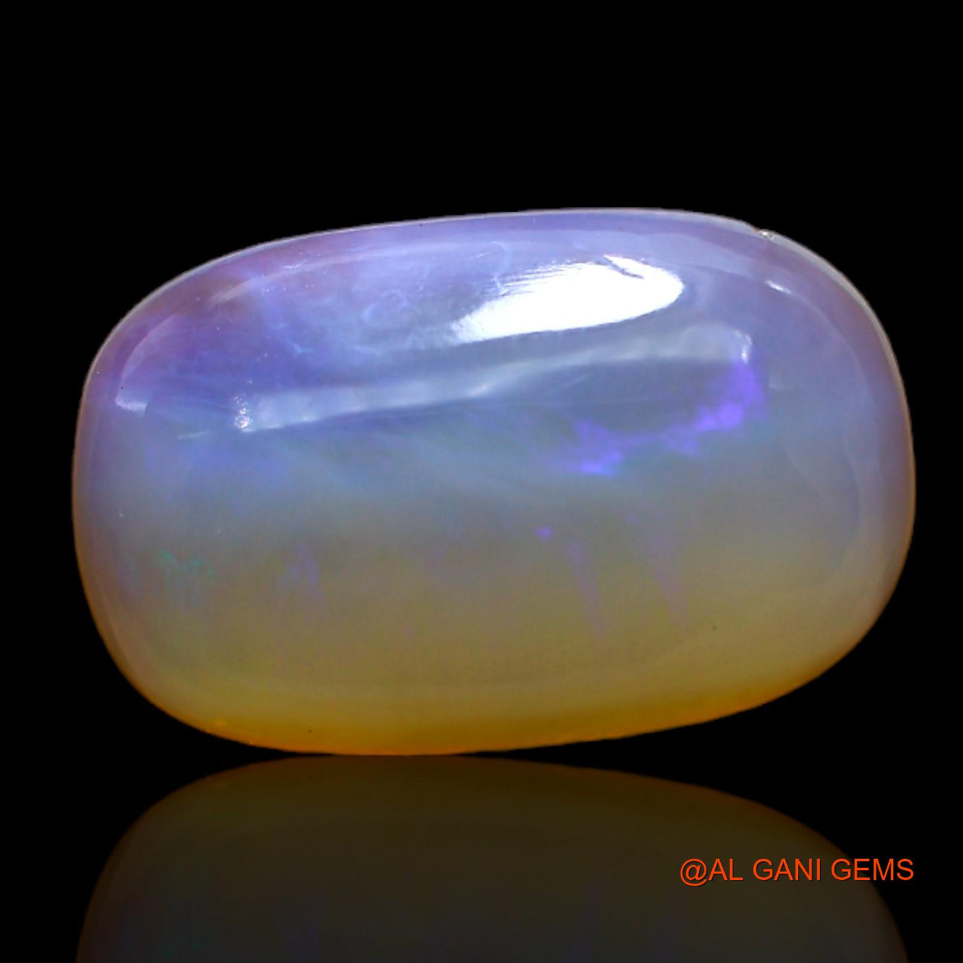 Natural Untreated Fire Opal Loose Gemstone Oval Cabochon From Australia 6.00 Cts 17x11x5 mm AC-105