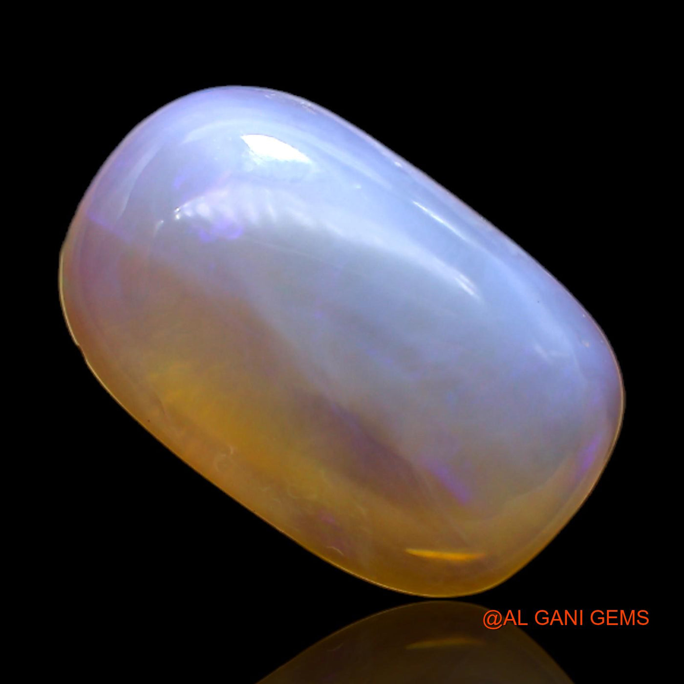 Natural Untreated Fire Opal Loose Gemstone Oval Cabochon From Australia 6.00 Cts 17x11x5 mm AC-105