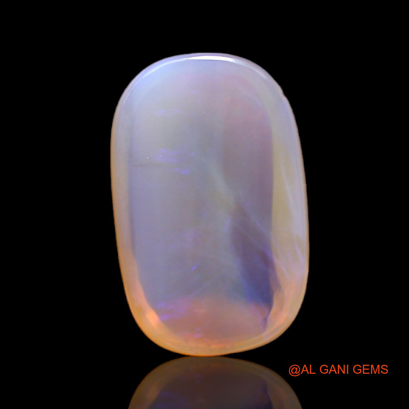 Natural Untreated Fire Opal Loose Gemstone Oval Cabochon From Australia 6.00 Cts 17x11x5 mm AC-105