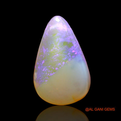 6.00 Cts Natural Australian Fire Opal Loose Gemstone Pear Cabochon 17x11x5 mm AC-106