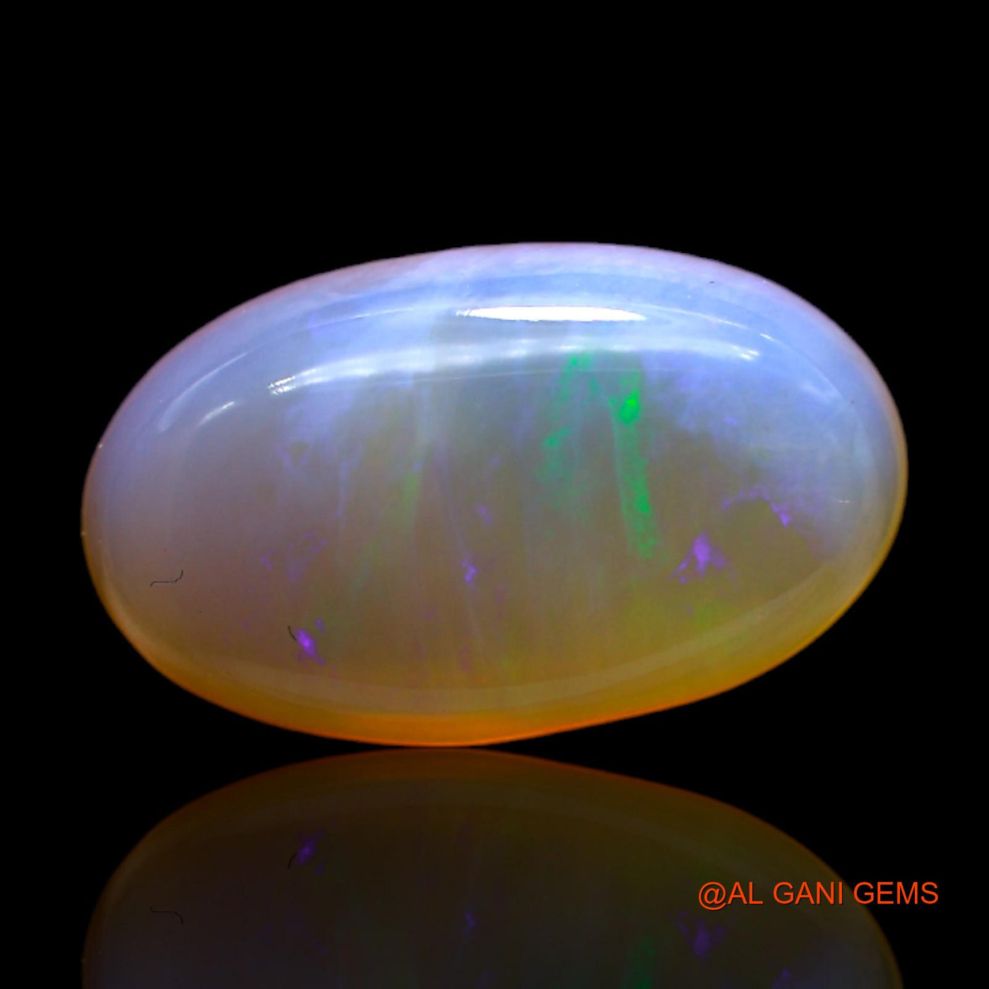 7.00 Cts Natural Australian Fire Opal Oval Cabochon Loose Gemstone For Jewelry 19x11x5 mm AC-107