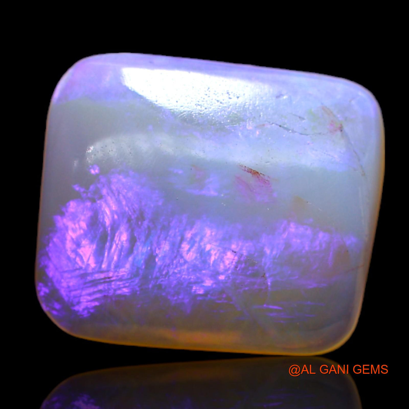 6.00 Cts Natural Australian Fire Opal Loose Gemstone Square Cabochon 14x12x4 mm AC-110