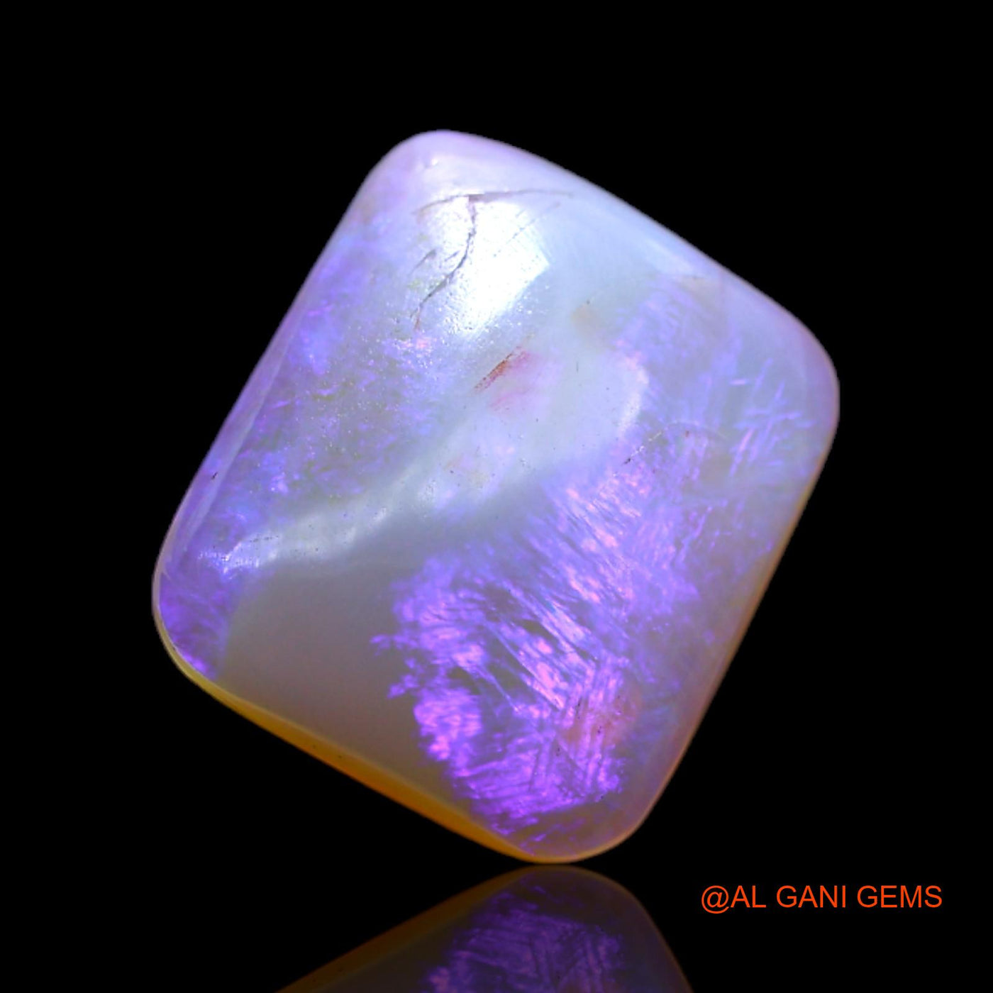 6.00 Cts Natural Australian Fire Opal Loose Gemstone Square Cabochon 14x12x4 mm AC-110