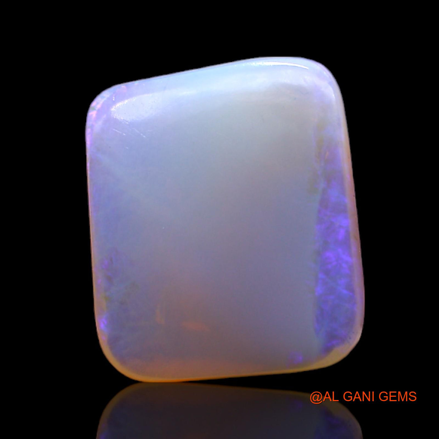 6.00 Cts Natural Australian Fire Opal Loose Gemstone Square Cabochon 14x12x4 mm AC-110