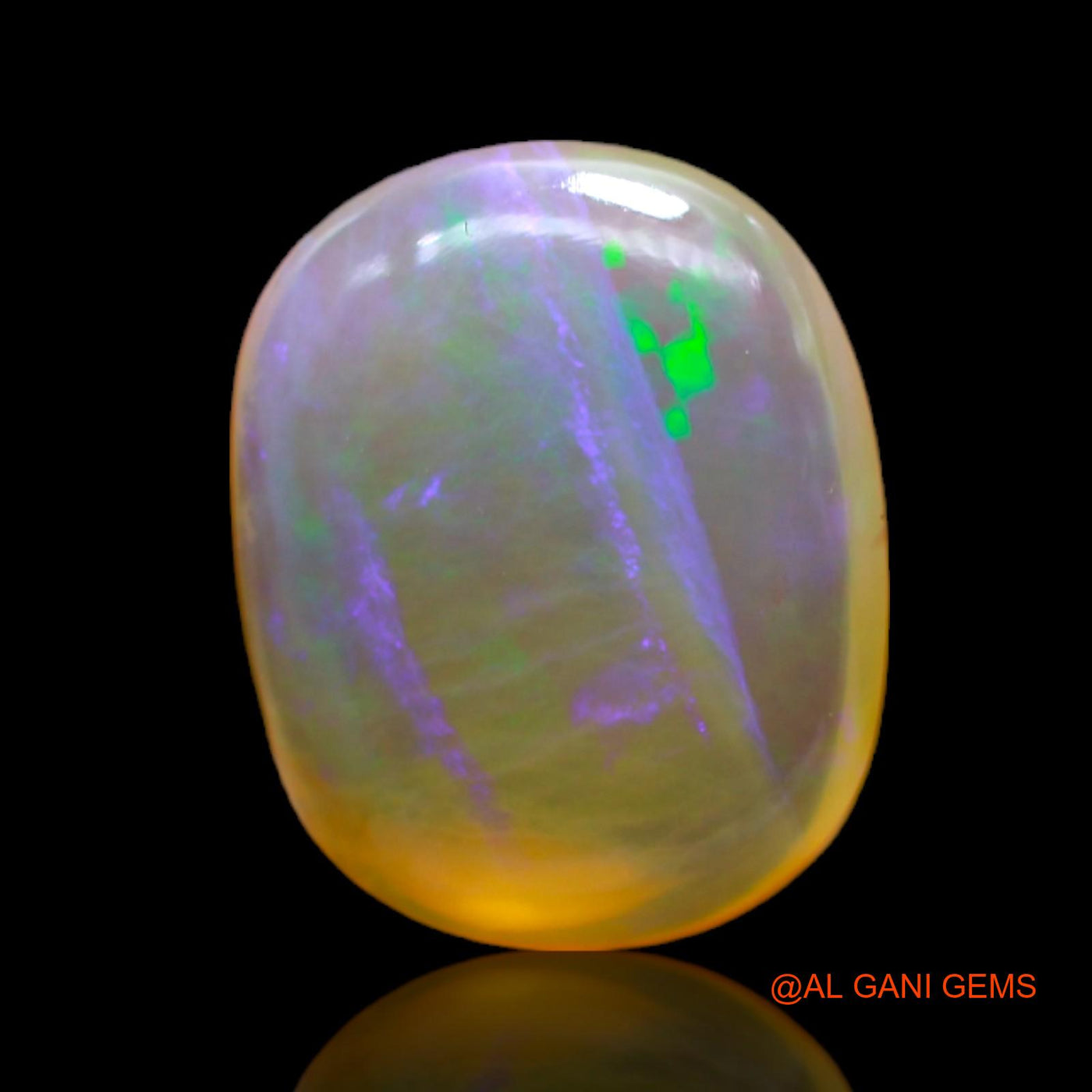 Natural Untreated Fire Opal Loose Gemstone Oval Cabochon From Australia 6.00 Cts 15x12x5 mm AC-111