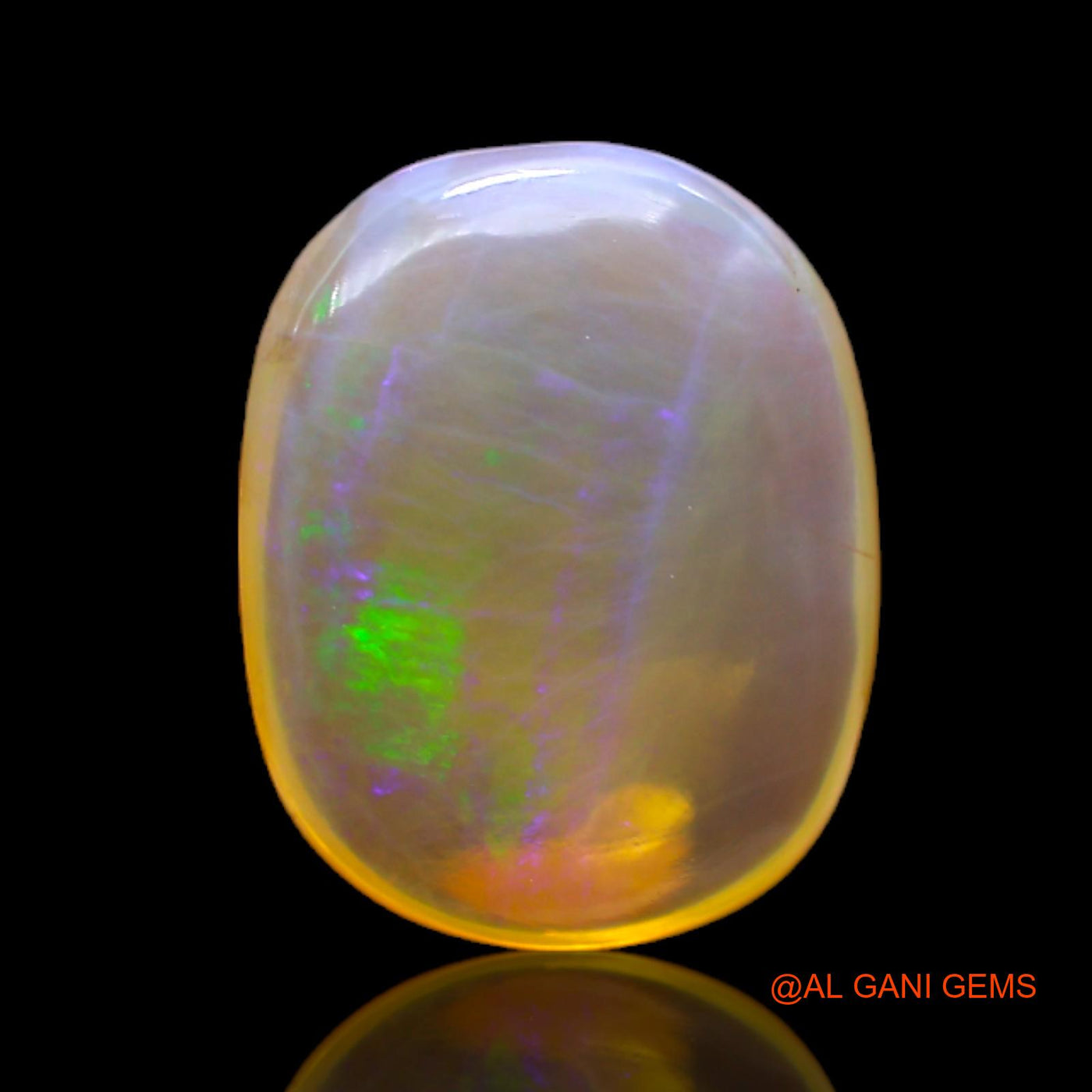 Natural Untreated Fire Opal Loose Gemstone Oval Cabochon From Australia 6.00 Cts 15x12x5 mm AC-111