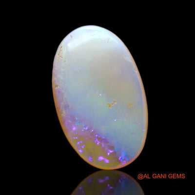 Natural Fire Opal Gemstone 5.00 Cts Loose Oval Cabochon From Australia 17x11x4 mm AC-113