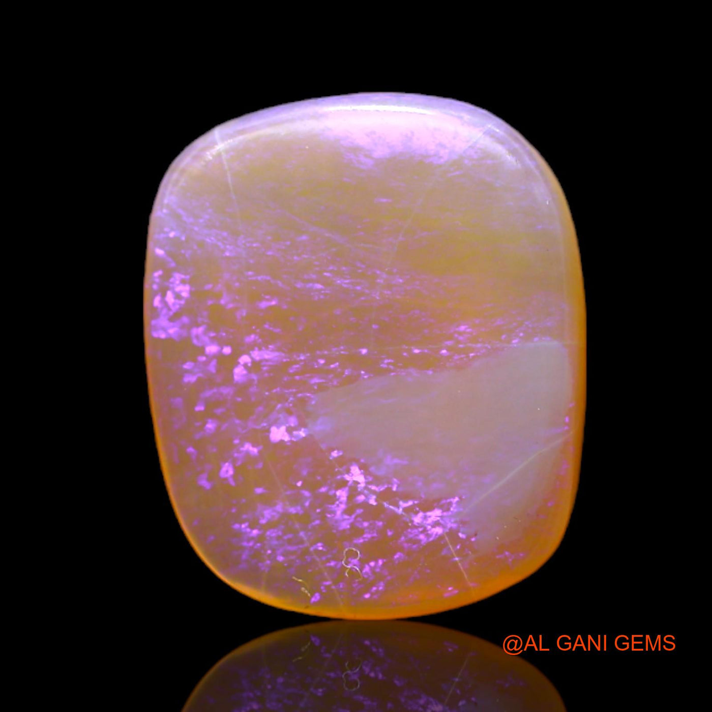 Natural Fire Opal Gemstone 5.00 Cts Loose Oval Cabochon From Australia 15x12x4 mm AC-117