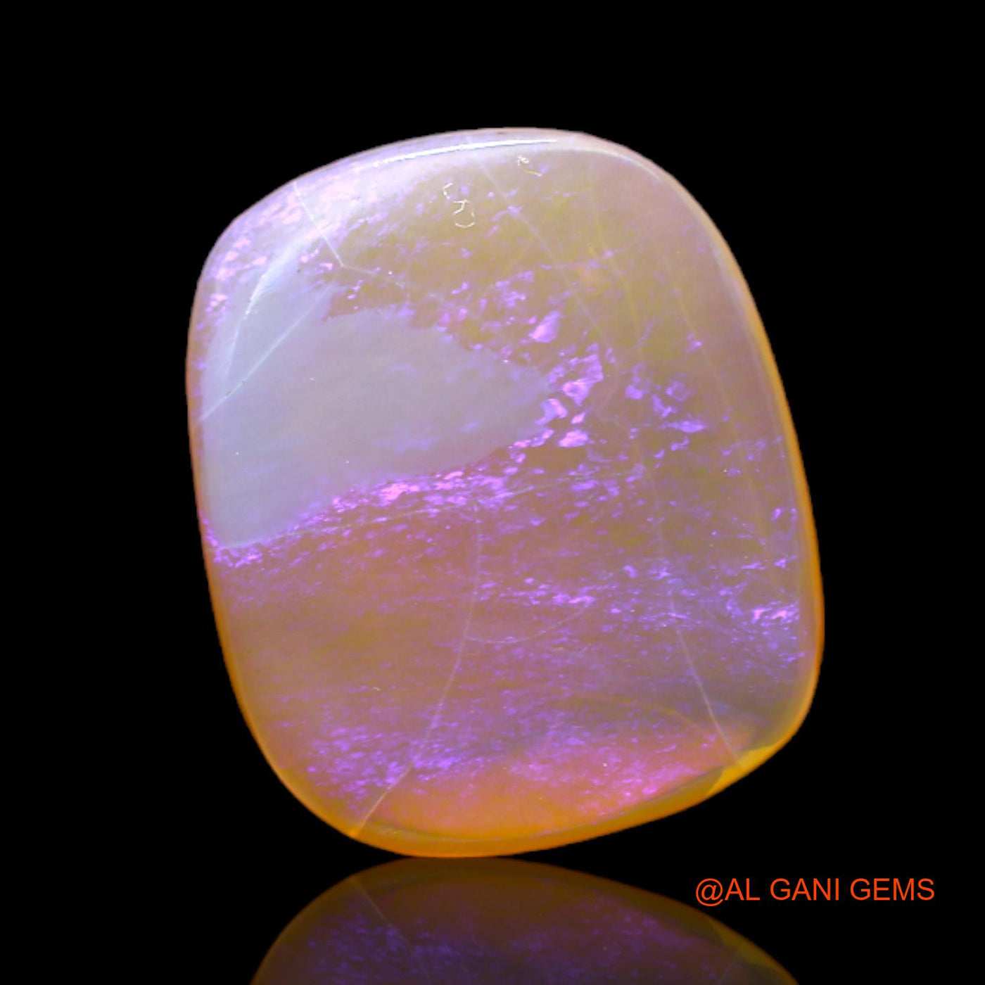Natural Fire Opal Gemstone 5.00 Cts Loose Oval Cabochon From Australia 15x12x4 mm AC-117