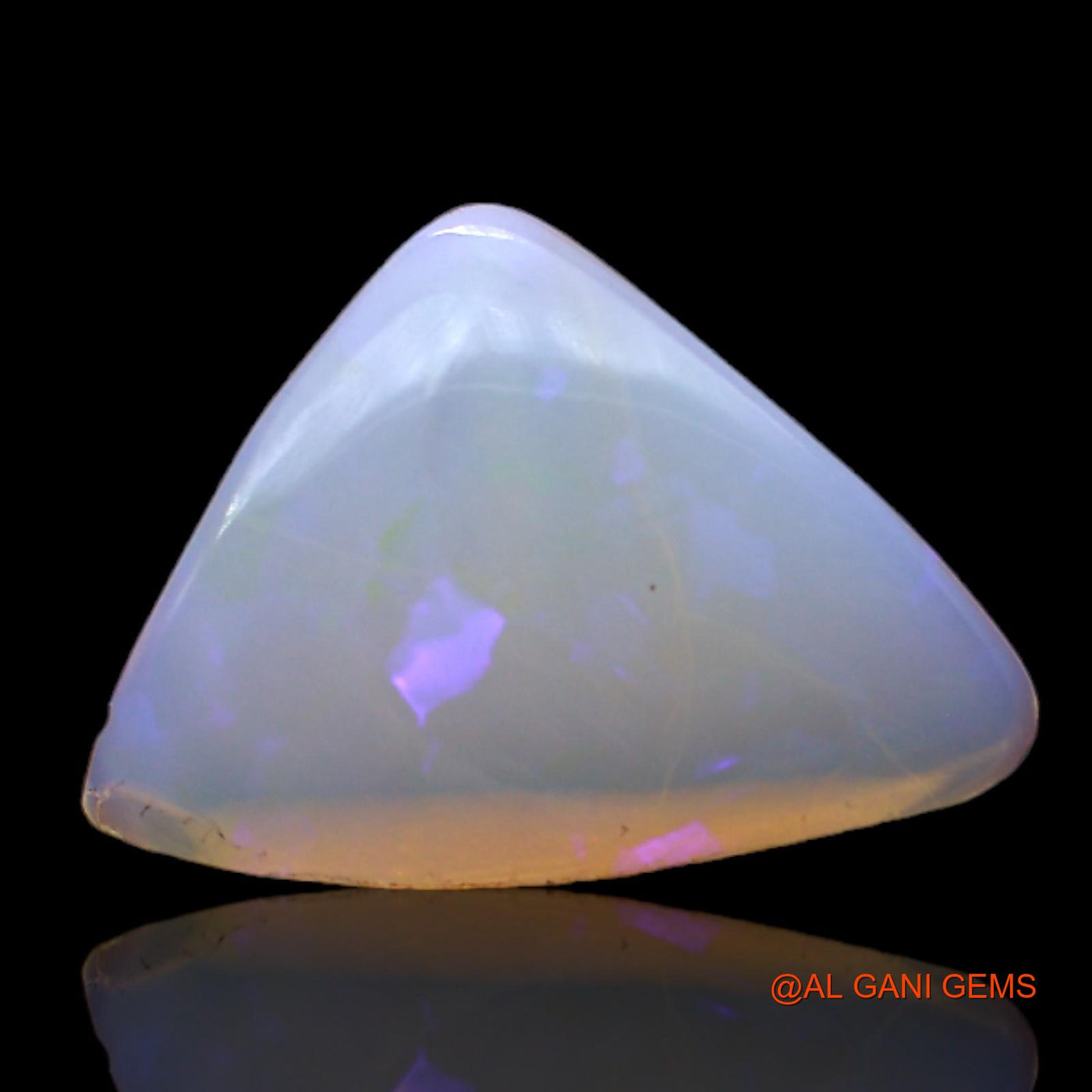 3.00 Cts Natural Australian Fire Opal Trillion Cabochon Loose Gemstone For Jewelry 17x12x2 mm AC-118