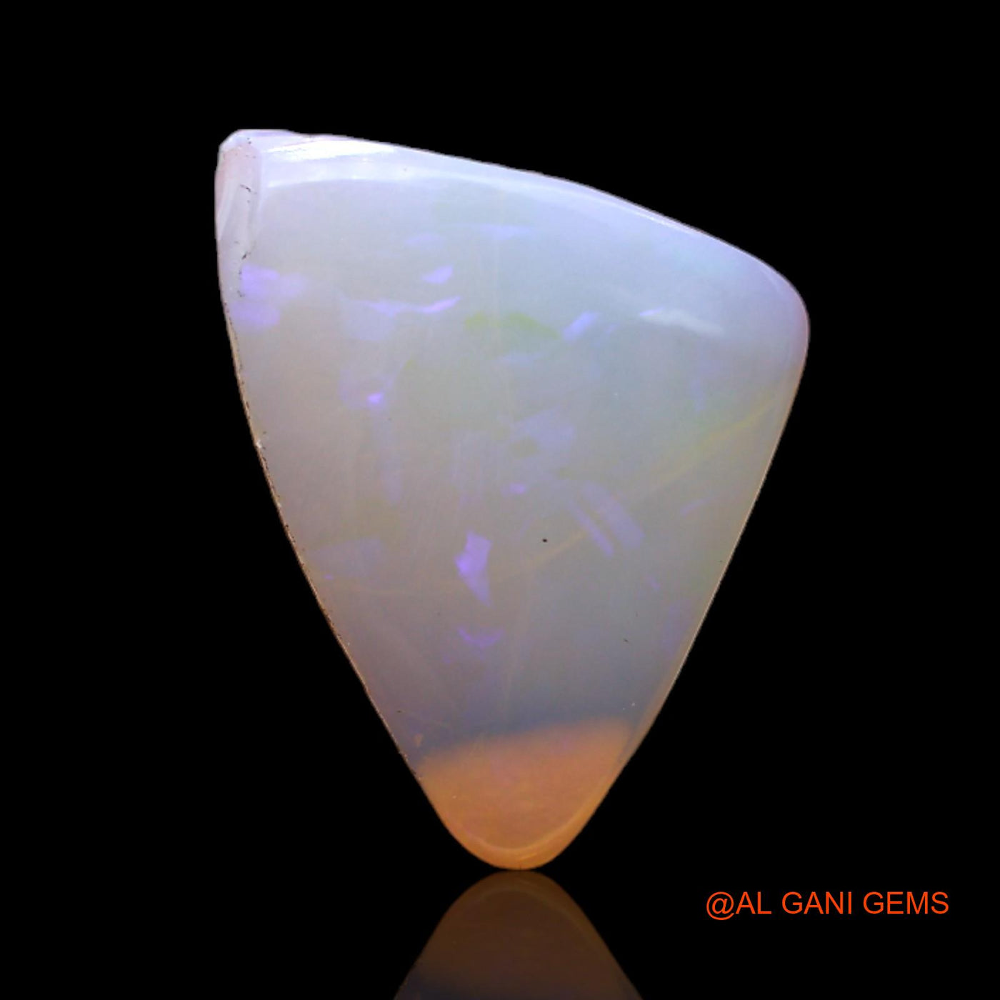 3.00 Cts Natural Australian Fire Opal Trillion Cabochon Loose Gemstone For Jewelry 17x12x2 mm AC-118
